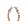 Summer Flower 925 Silver Needle Stud Earrings for Women 2022 New Style Earrings, elegant and high-end, with a niche design sense Specification image